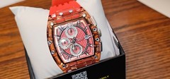 Invicta S1 Rally 70142 Red Carbon Dial Translucent Red case.