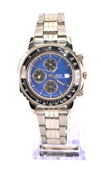 Sharp Stainless Steel Chronograph Men’s Watch