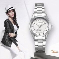 Stylish Luminous Quartz Women’s Watch – Stainless Steel, Gift-Ready Luxury Box