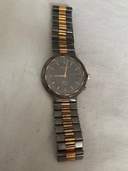 LONGINES Conquest Alarm Quartz Original Titanium Gold Case 33mm NOT Working