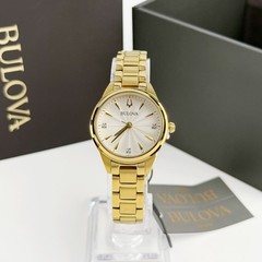 Bulova Sutton 97P150 Quartz Diamond Gold Bracelet Women’s Classic Watch