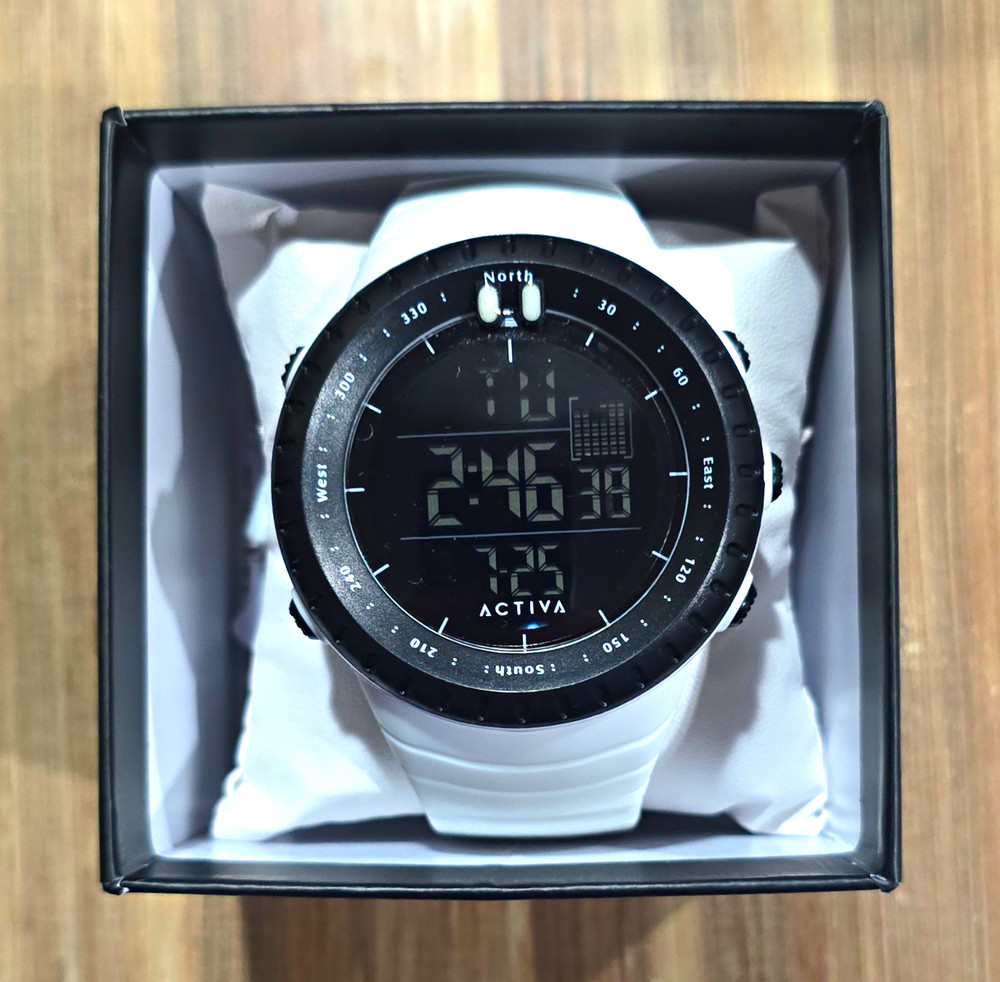 INVICTA ACTIVA ODYSSEY X ACW1237-004 53MM MENS DIGITAL WATCH WHITE NEW IN BOX
