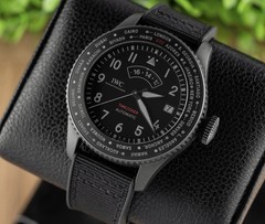 IWC Pilot’s Watch Timezoner Top Gun Ceratanium IW395505 with Box & Papers!!
