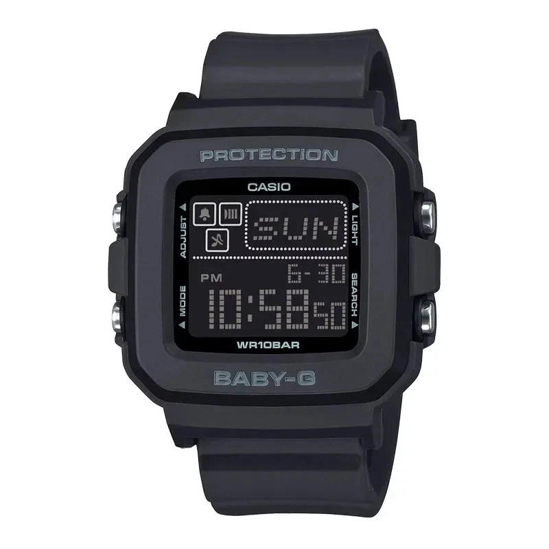 Casio Baby-G BGD10-1 Women’s Digital Black Watch Shock Resistant 100M New Box