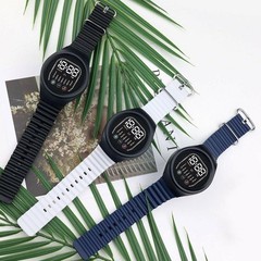 Stylish Unisex Splash-Resistant Comfortable Versatile Led Round Electronic Watch