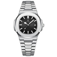 Men Classic Business Watch Stainless Steel Luminous Waterproof Quartz Wristwatch