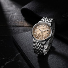 Seagull Natural Series Automatic Mechanical Watch 6180 Polaris Wave Dial 40mm