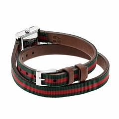 Gucci G-Frame Women’s Green and Red Dial Swiss Watch – YA128528 ($920 MSRP)