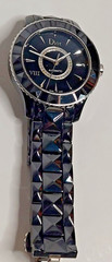 Dior VIII “Black Diamond” Ceramic Stainless Steel Women’s watch 6.26″-6.75″ In.