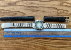 SERVICED Vintage 1973 Seiko 5 Actus SS 6106-7600 Beads Of Rice Arrowhead Markers