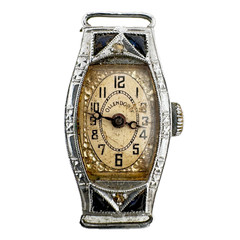 Vintage 14mm Olendorff Gemstone 15 Jewel Men’s Mechanical Wristwatch Swiss