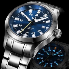 Yelang Men Quartz Watch Luminous Ronda Mov’t Sapphire Pilot Watch Military WR100