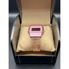 LWS Ros Prism F91W Pink Clear Strap Digital Mod Watch G2U