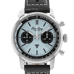 Breitling Top Time B01 AB01764A1C1X1 41mm Ice Blue Steel Chronograph Mens Watch