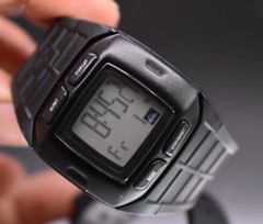 Vintage 90s Quiksilver Arcade Digital Watch Y2K Surf Skate Chrono Blue Backlight
