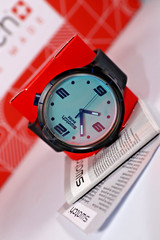 NEW LIMITED SWISS SWATCH BIG BOLD SO27B121 FUTURISTIC GREY GLOW 47MM WATCH GREEN