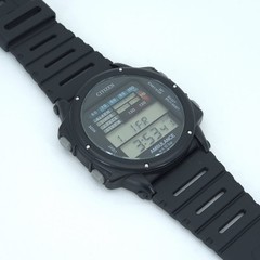 NOS CITIZEN D170-314395 “AMBULANCE” WR 10BAR VINTAGE DIGITAL WATCH JAPAN 1983