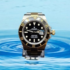 Rolex Submariner 126613LN Silver and Gold Oyster Bracelet with Black Bezel
