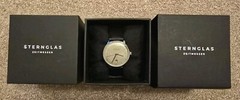 Brand New Sternglas Naos Automatik Oxford Edition with Black Leather Strap