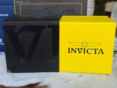 Invicta I-FORCE AXIS 50mm Black Dial Chronograph Blue Tone Strap SS Watch