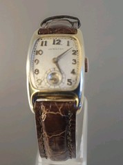 Vintage Hamilton Boulton 19J Manual Wind Watch 14K GF 18K Gold Applied Numerals