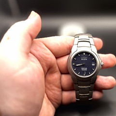 Citizen Eco-Drive Titanium Perpetual Calendar Blue Dial Men’s Watch 100m