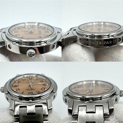 Hermes Clipper Watch, 3 Hands, Date, Pink Tone, Working Condition