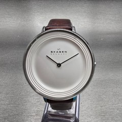 Skagen Ditte Watch Women 36mm White Dial Silver Tone Round SKW2214 New Battery