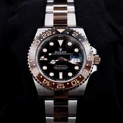 Rolex GMT Master II Rootbeer Two Tone Rose Gold 126711CHNR Full Set Box & Papers