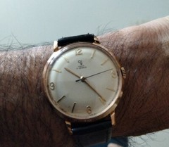 YEMA 17 JEWEL FOND ACIER INOXYDABLE WIND UP MEN’S RARE WATCH