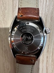 Seiko Prospex SRP775 Gilt Turtle Automatic Diver 200m Watch 4R36 – Leather Strap