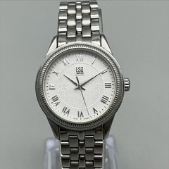 ESQ by Movado Filmore Womens Watch 26mm White DialStainless New Battery 7.5″