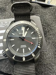 Sangin Instruments Atlas Automatic Watch DLC Stainless Steel 20 ATM