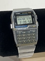 CASIO DBC-1500 Data Bank 150 Digital Calculator Watch Silver – WORKING