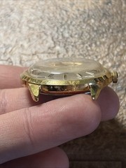 Vintage 37mm Gold Tone Timex Viscount 48861 10978 Watch 1978 Runs