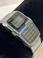CASIO DBC-1500 Data Bank 150 Digital Calculator Watch Silver – WORKING