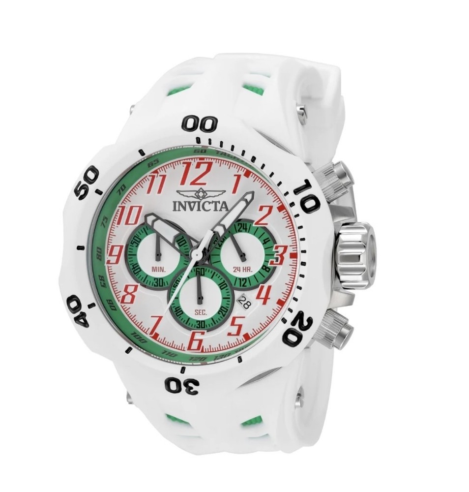 Invicta 48239 Venom Green and White Dial 52.0 mm Men’s Watch New