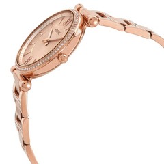 Fossil Carlie Quartz Rose Dial Ladies Watch ES4301