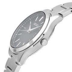 SEIKO SELECTION SBPX147 Stainless Steel Solar Analog Watch Black Dial 38.7mm
