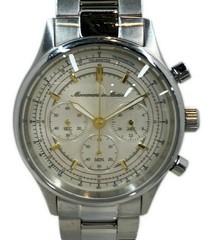 [A1R] Movement in Motion Silver Case Quartz Mens Wristwatch Used [l7p]