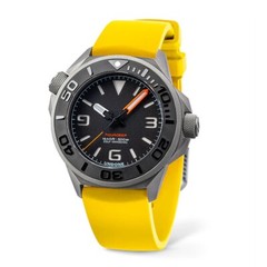 UNDONE AQUADEEP SIGNAL Automatico Titanio Silicone Grigio Giallo Orologio Uomo
