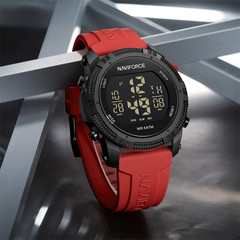 Naviforce 7104 Luxury Men Fashion Watch Water Resistant Wristwatches Silicone St
