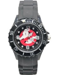 Ghostbusters No Ghost Logo Black Silicone Band Wrist Watch