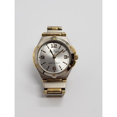 Anne Klein women’s dress watch Silver face with gold accents Y121E Working watch