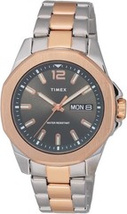 Timex TW2V43100 Essex Avenue Men’s Grey Analog Watch Two-Tone Steel Bracelet