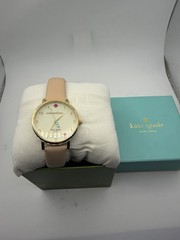 Kate Spade 1YRU0484 Metro Vachetta 5 O’Clock Somewhere Women’s Leather Watch