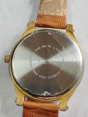 Futura Watch Women 29mm Gold Tone Floating Charms Moon Star New Battery 7.5″ #14