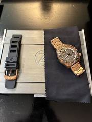 ZELOS HAMMERHEAD V3 300M BRONZE AUTOMATIC, METEORITE DIAL Dial Swap