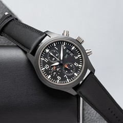 IWC Pilot’s Watch Men’s Black Watch – IW378901 Top Gun Chronograph