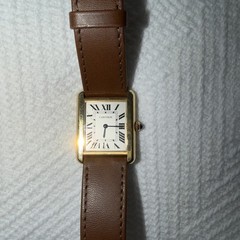 Cartier Ladies 18k Yellow Gold Tank Solo